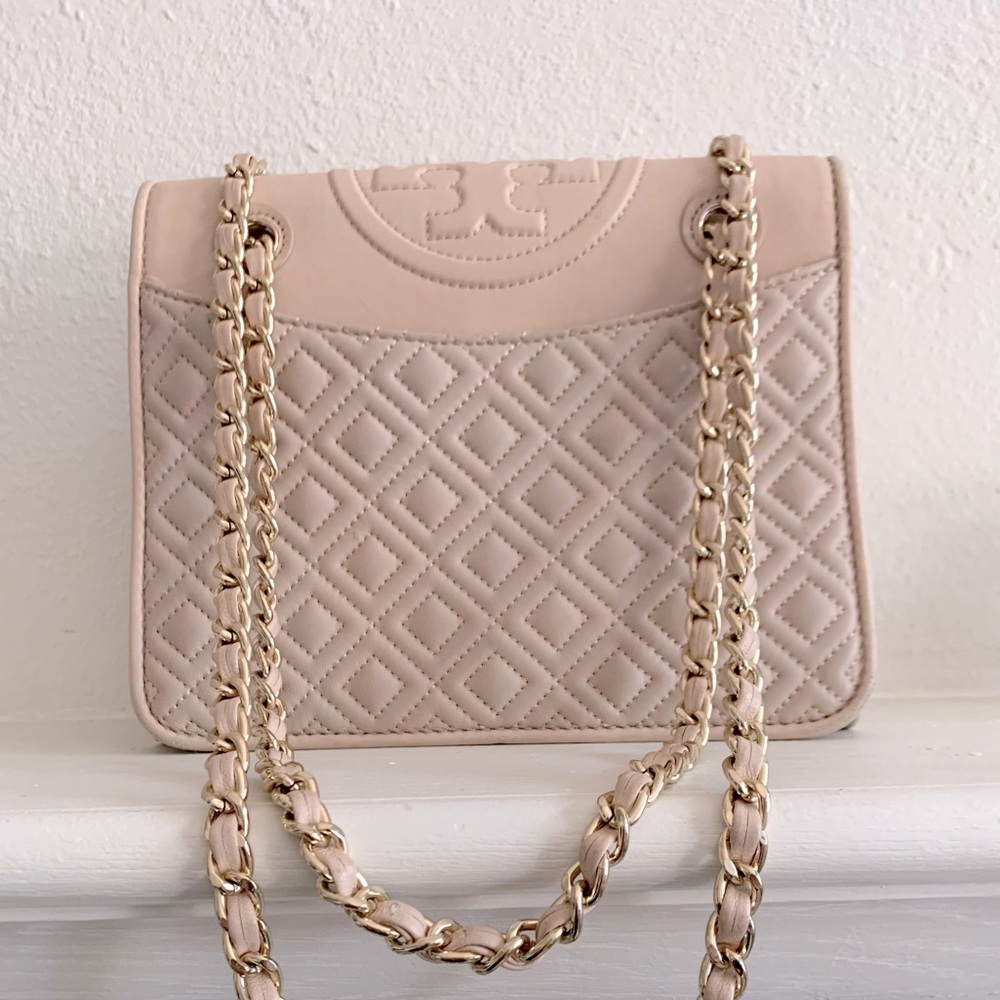 Tory Burch Quilted Fleming Napa Flap Bag